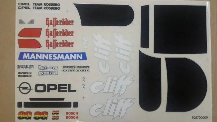 DEC014 - OPEL CALIBRA SCALE 1/8 Rc Body  Decals - adesivi    - Immagine 1 di 1