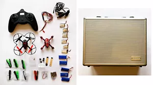 Hubsan X4 2.4GHZ RC Series 720p Video Camera Drone H107C + Spares and Case - Picture 1 of 12