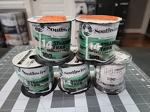 [1] Southwire THHN 14 Gauge Green / Ground Stranded Wire, 100' per Roll - Picture 1 of 2