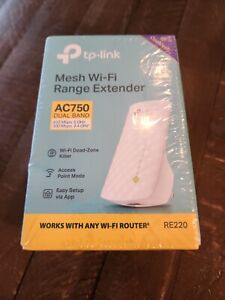 TP-Link RE220 AC750 Wi-Fi Range Extender 750 Mbps Dual Band - New/ Sealed