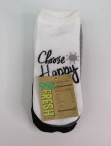 99% Fresh No Show Socks 6 pair Shoe size 4-10 Sock Sz 9-11 White Gray Black New - Picture 1 of 13