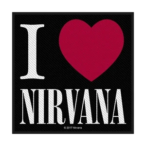 Nirvana "I Love Nirvana" Aufnäher Patch - offizielles Lizenzprodukt - kostenloser Versand - Bild 1 von 1