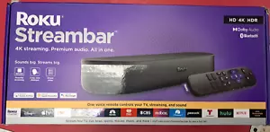 Roku Streambar Lettore multimediale in streaming 4K/HD/HDR - Nero - Foto 1 di 4