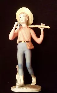 Ispanky Statue Figurine Huck Finn Huckleberry Finn Boy Adventurer 10" EUC - Picture 1 of 9