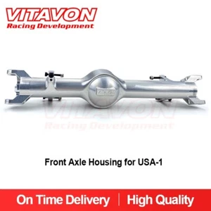 VITAVON Kyosho USA-1 Redesigned CNC Aluminum 7075 Front Axle Housing & C Hub Sil - Picture 1 of 4