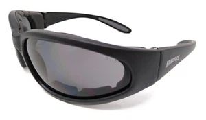 Shatterproof Padded Motorcycle Sunglasses/Unbreakable Biker Glasses + FREE Pouch - Picture 1 of 10