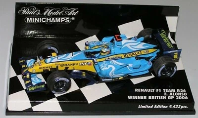 WOW EXTREMELY RARE Renault R26 Frn Alonso Winner British GP 2006 1:43 Minichamps - Image 1 of 3