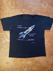 SELTENES T-Shirt 2008 Ace Frehley Rocket Ride Tour Konzert Baumwolle L gerissener Ärmel - Bild 1 von 7
