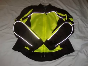 Tourmaster Intakes Air 4 Women's Textile Motorcycle Jacket Hi-Viz (size Large) - Picture 1 of 4