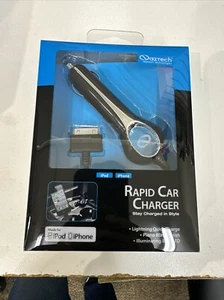 Rapid Car Charger For iPod And iPhone 4th Generation Apple Certified MFI Black - Picture 1 of 4