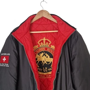 Polo Ralph Lauren Reversible Puffer Jacket XL 2008 Switzerland Mercer Cup RARE - Picture 1 of 24
