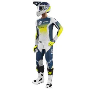 2025 Shot Aerolite Husqvarna Racing Gear Set Jersey/Pants Combo MX ATV Suit - Foto 1 di 4