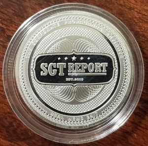 Ronda de plata SGT Report 1 oz .999 prueba fina como - Imagen 1 de 3