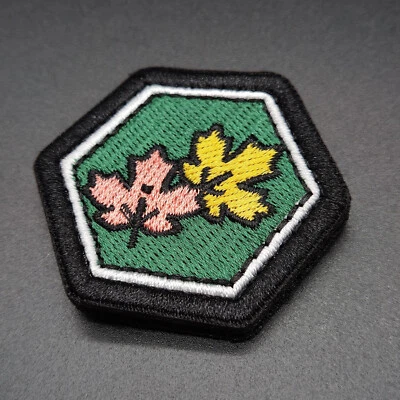 URSUZ Hexpatch Aufnäher Patch Klett Herbst Ahorn Waldbaden Outdoor Bushcraft Camping