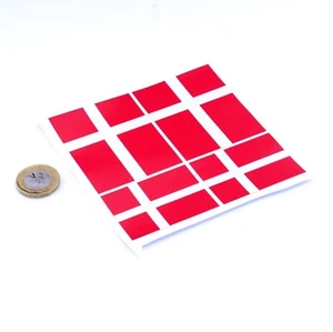 Denmark Flag Stickers x4 3" & 2" Car Vinyl Decals - Picture 1 of 1
