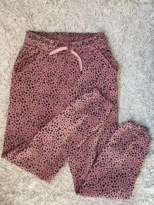 HM Girls Size 16 12-13Y Cheetah Print Joggers Apricot & Black - Picture 1 of 5