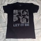 THE BEATLES LET IT BE APPLE T-SHIRT ADULT SIZE SMALL