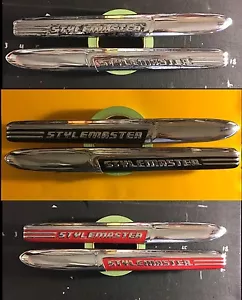 1947 1948 CHEVROLET STYLEMASTER HOOD EMBLEM DECALS 1 LEFT AND 1 RIGHT - Bild 1 von 7