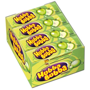(18,20€/1kg) Wrigleys Hubba Bubba Apfel Kaugummi 20 Packungen - Bild 1 von 1