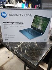 HP ChromeBook 14a-ca0790wm 14" (64GB SSD, Intel Celeron N4120, 2.80 GHz, 4GB) Laptop - Blue