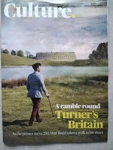 The Sunday Times culture magazine 20th April 2025 20/4/25 JMW Turner Turns 250 - Picture 1 of 1