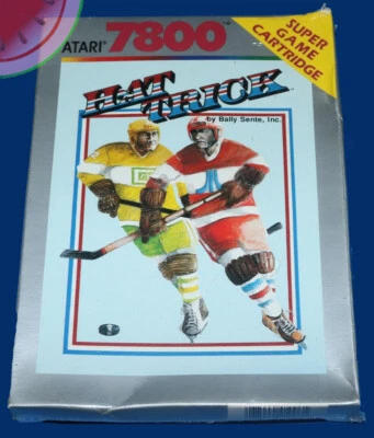 NEW Sealed Atari 7800 Game HAT TRICK HOCKEY Complete Box CIB  2600+ NHL - Image 1 of 4