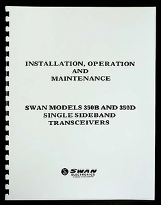 SWAN Model 350B and 350D Transceiver Manual HAM - Picture 1 of 1