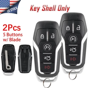 2 for Lincoln Keyless Remote Key Fob Shell Case 5 Button MKC MKX MKZ 2013 - 2018 - Picture 1 of 11