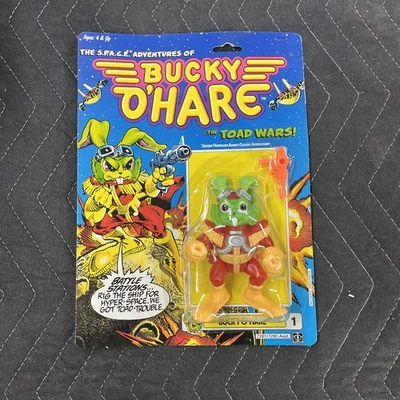 Figura de acción Hasbro Bucky O'Hare Toad Wars #1 1990 Bucky O'Hare nueva sellada Foto 1 de 4