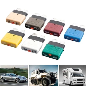 Circuit Breaker Fuse Breaker Blade Fuse Resettable 12V 24V Circuit Blade Fuse - Bild 1 von 82