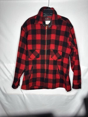 Men’s Johnson Woolen Mills XL Red Plaid Hunting Jacket - Image 1 of 4