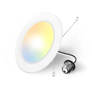 1 Pack 5/6 inch 5CCT LED Recessed Lighting, 1050LM Ultra-Thin Flat LED Can Li... - Picture 1 of 6