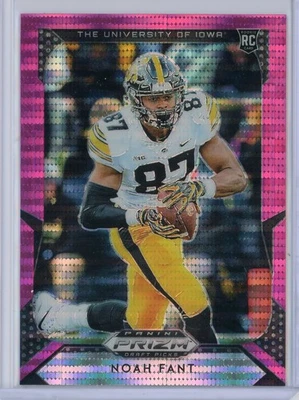 2019 Panini Prizm Draft Picks 129 Noah Fant RC Pink Pulsar Iowa Hawkeyes - Image 1 of 2