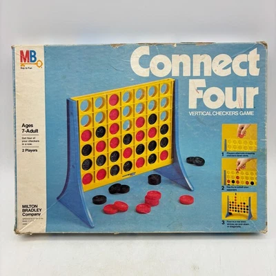 VINTAGE Connect Four COMPLETE Milton Bradley 1978 Kids Children's 70s 80s 4 - Image 1 of 4