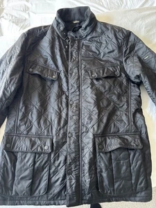 Barbour International Ariel Polar Quilt Black Quilted Jacket Mens XL - Picture 1 of 13