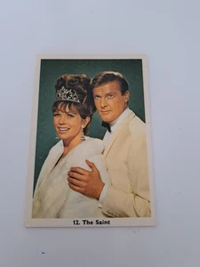 Monty gum 1966 TV Series The Saint Roger moore james bond trading card No. 12 - Picture 1 of 2