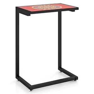 C-Shaped Coffee Table Telephone Table Sofa Side Table Indoor Outdoor Colorful - Picture 1 of 10