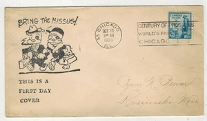 1933 POLISH THADDEUS KOSCIUSZKO 734 CHICAGO IL UNLISTED HUMOR BRING THE MISSUS - Picture 1 of 1