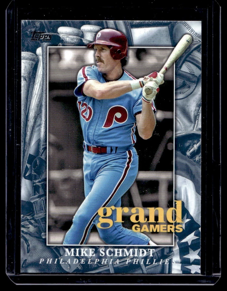 2024 Topps Series 1 Grand Gamers Blue Parallel Mike Schmidt Philadelphia - Image 1 of 2