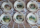 6 Assiettes à Dessert en Faïence de SARREGUEMINES OBERNAI Inaltérables (1)