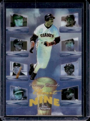 1998 Topps Chrome Barry Bonds Clout Nine Refractor #C7 Giants - Image 1 of 2