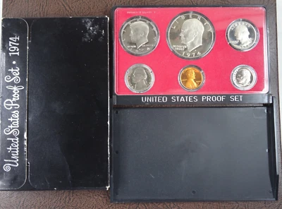 1974-S US Mint Proof Set 6 Coin Set OGP Original Government Packaging - Image 1 of 4