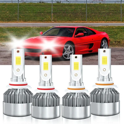 Faros LED blancos para Ferrari F355 Berlinetta 1994-1996 4x 9005 9006 Foto 1 de 4