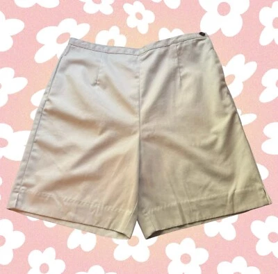 Pantalones Cortos De Colección Talbots Petites Frente Plano Algodón Crema Talla 10P - Y2K Años 90’s-00’s Nuevos con Etiquetas Foto 1 de 4