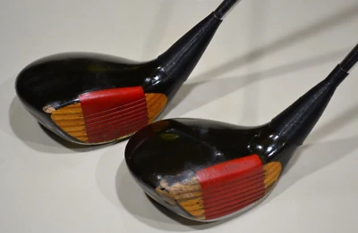 Vntg Ping Eye 2 Karsten Driver & 3 Wood  RH w/ Steel Regular Shaft * - Image 1 of 4