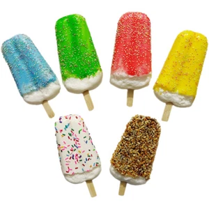 6 pezzi modelli di gelato finto realistico simulato artificiale gioco cibo US - Foto 1 di 12