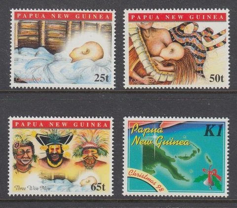 Papua New Guinea 1998 Christmas set MUH Cover