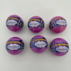 Surprizamals Care Bears Stuffed Animals : Lot of 6 Sealed Mini Blind Globes NEW - Picture 1 of 4