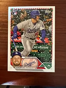 2023 Topps Holiday MICHAEL BUSCH RC Los Angeles Dodgers Rookie #130 - Picture 1 of 1