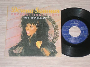 DONNA SUMMER - UNCONDITIONAL LOVE / WOMAN - 45 GIRI 7" SPAIN - Picture 1 of 1